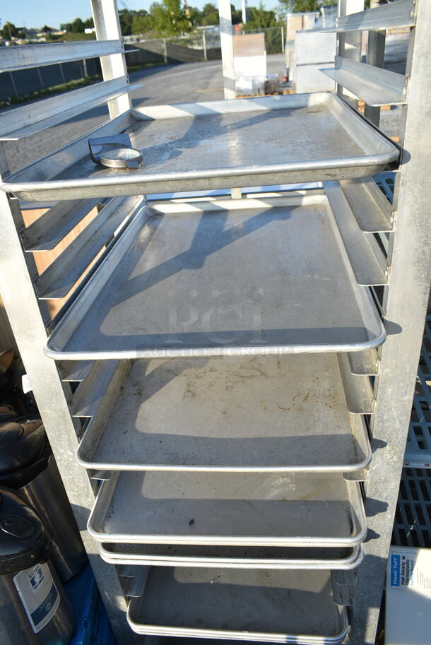Metal Commercial Pan Transport Rack on Commercial Casters.  - Image 3 of 3