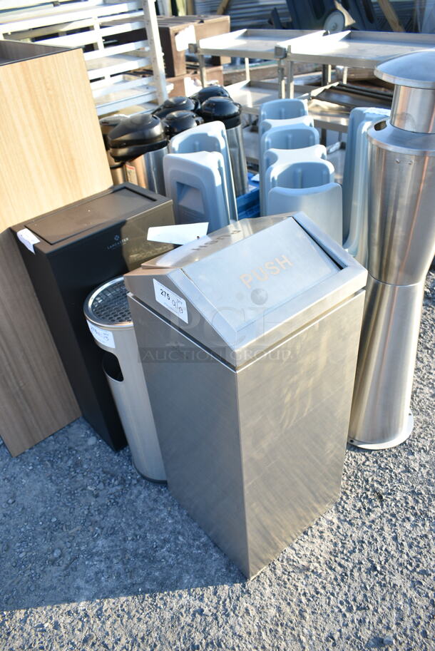 BRAND NEW SCRATCH AND DENT! Stainless Steel Trash Can Shell.  - Image 3 of 5