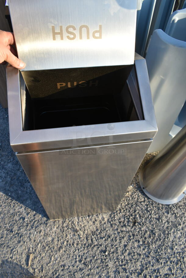 BRAND NEW SCRATCH AND DENT! Stainless Steel Trash Can Shell.  - Image 5 of 5