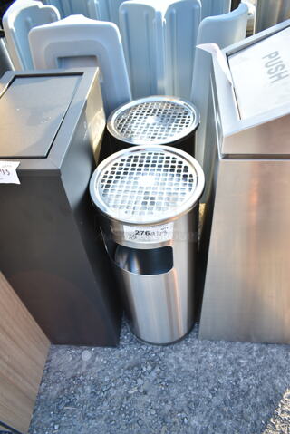2 BRAND NEW SCRATCH AND DENT! Stainless Steel Trash Can Shell. 2 Times Your Bid!