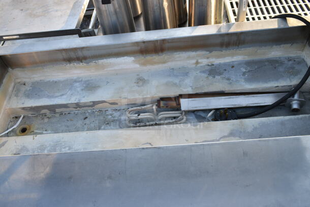 Stainless Steel Steam Table w/ 2 Tier Over Shelf and Under Shelf.  - Image 4 of 7
