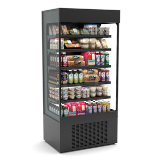 BRAND NEW SCRATCH AND DENT! Hussmann MDN3575B1A Metal Commercial Open Grab N Go Merchandiser. 120 Volts, 1 Phase. Cannot Test Due To Plug Style