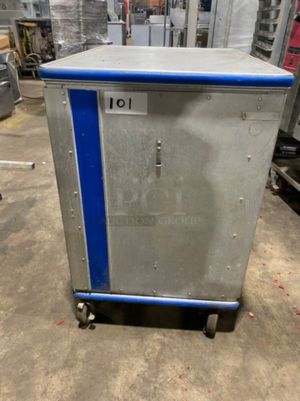 Commercial Single Door Enclosed Pan Rack! Solid Stainless Steel! On Casters!