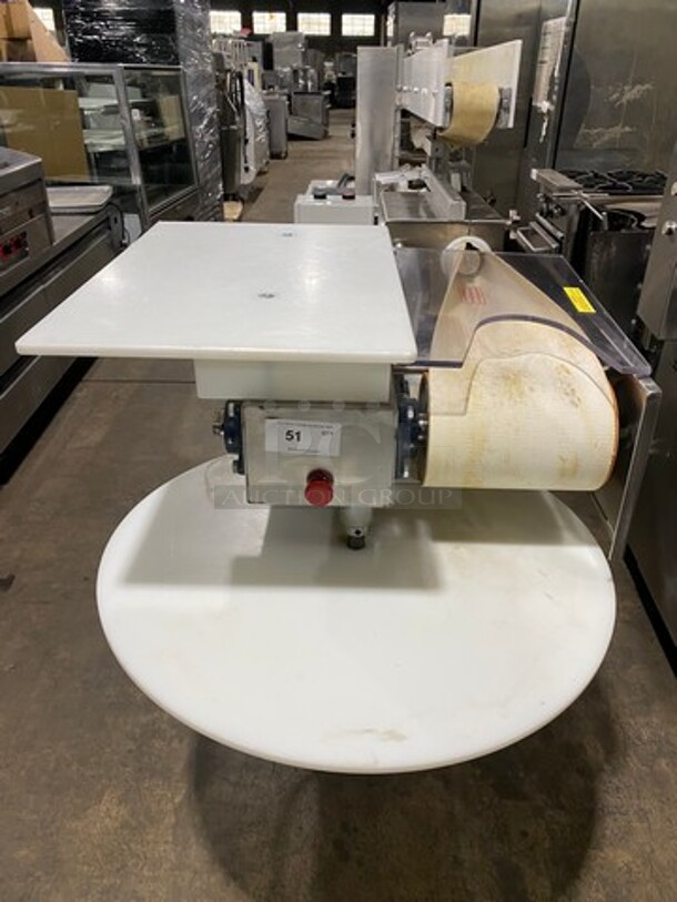 AMAZING! LATE MODEL! 2019 Excalibur Commercial Floor Style Bagel Divider/ Former! Stainless Steel! On Casters! WORKING WHEN REMOVED! Model: EXF300S SN: 190819Z 208/220V 60HZ 3 Phase - Image 1 of 12