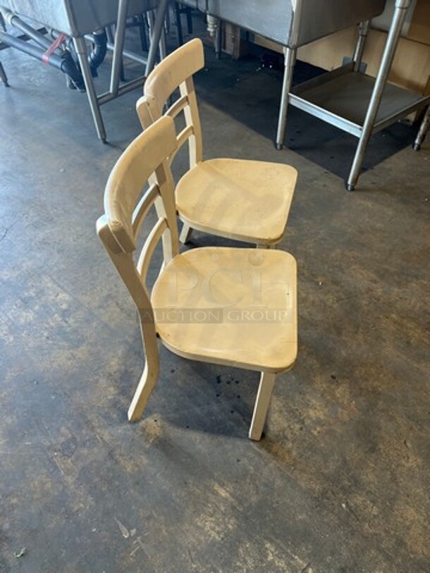 Beige Coated Metal Chairs! 3x Your Bid! - Image 6 of 7