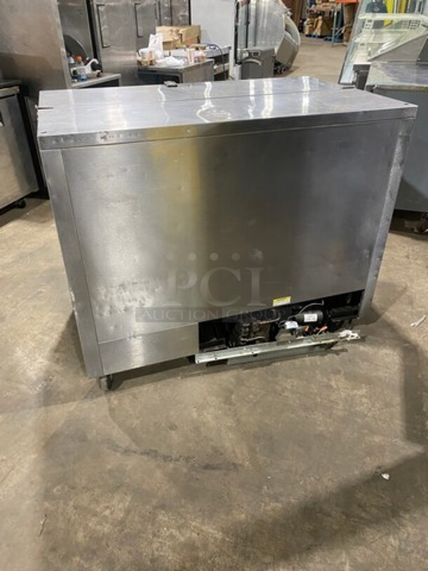 Beverage Air Single Side Access Milk Cooler! Stainless Steel! On Casters! Model: SM49N SN: 7510636 115V 60HZ 1 Phase - Image 4 of 7