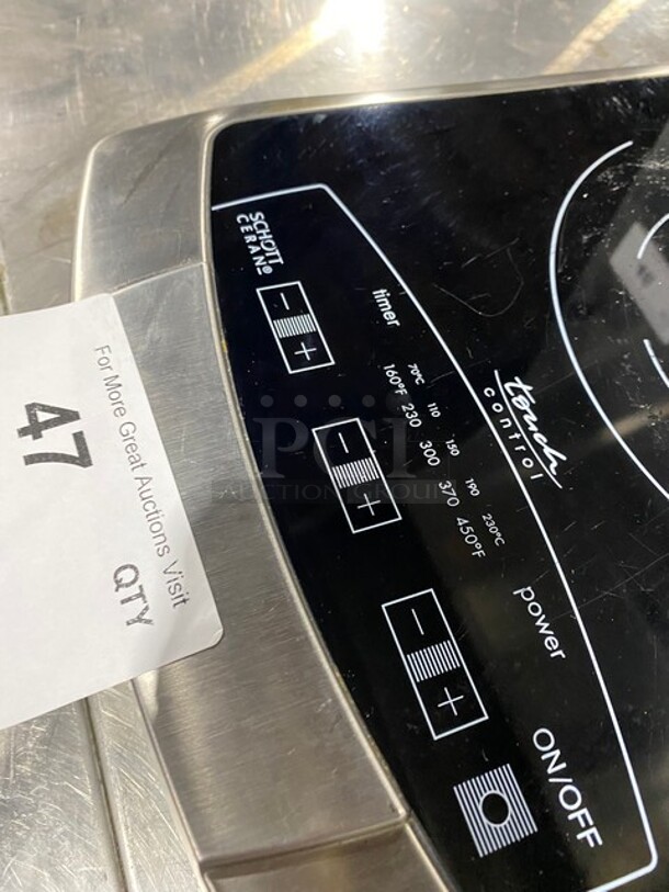 Schott Ceran Countertop Single Burner Induction Cooker! Model: BIR1C 120V - Image 6 of 7