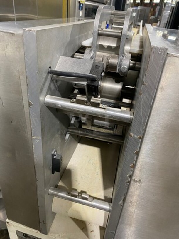 AMAZING! LATE MODEL! 2019 Excalibur Commercial Floor Style Bagel Divider/ Former! Stainless Steel! On Casters! WORKING WHEN REMOVED! Model: EXF300S SN: 190819Z 208/220V 60HZ 3 Phase - Image 5 of 12