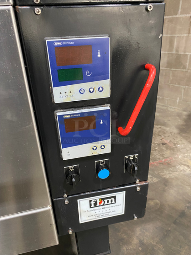 AMAZING! Bongard Commercial Electric Powered Modular Double Deck Baking Oven! All Stainless Steel! On Casters! With Steam Line! Model: FOURMODULABLEM4FE SN:9258881! 2 X Your Bid Makes One Unit! - Image 9 of 12