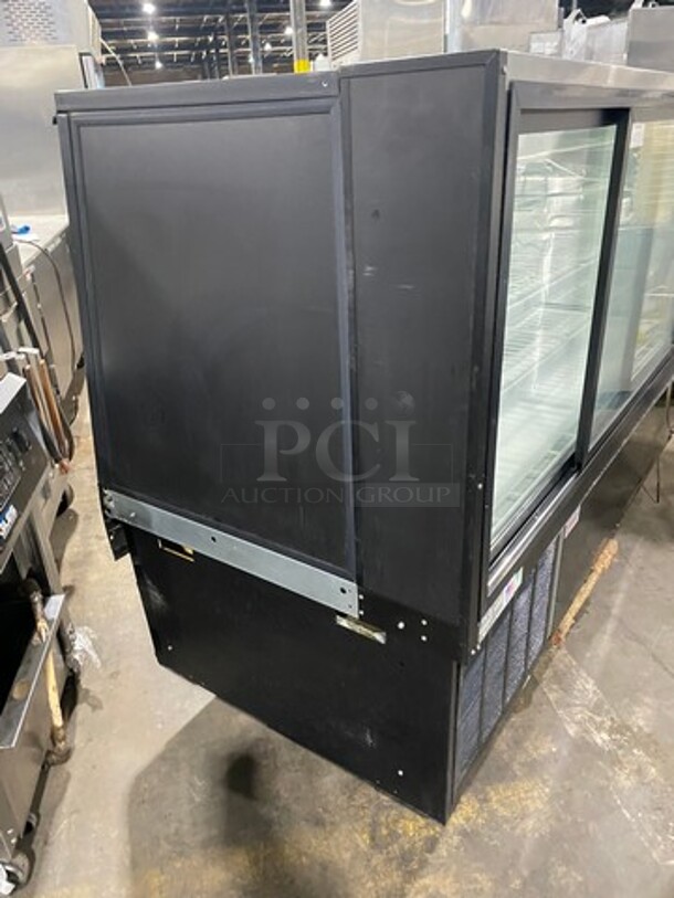 NICE! Federal Industries Commercial Refrigerated Bakery Display Case Merchandiser! With Straight Front Glass! With Sliding Rear Access Doors! WORKING WHEN REMOVED! Model: SGR7748 SN: 13110679226 120V 60HZ 1 Phase - Image 3 of 7
