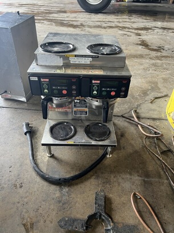 Bunn Dual Brewer Coffee Machine! 4 Pot Warmering Stations! Digital Brewing Control! On Legs!  - Image 1 of 5