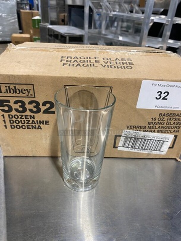 NEW! IN THE BOX! Libbey 16 OZ Baseball Mixing Glasses! - Image 5 of 8