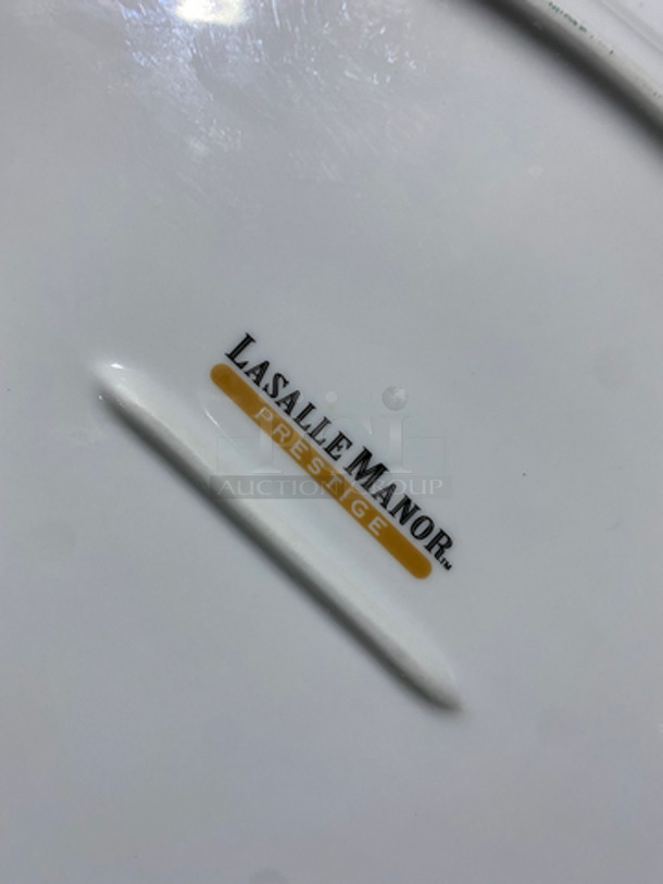 Lasalle Manor White Oval Serving Plates! 9x Your Bid! - Image 5 of 5