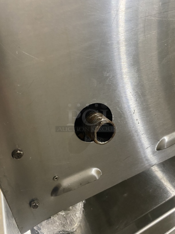 Nice! KEATING All Stainless Steel Commercial Countertop Natural Gas Powered Thermostatic Controlled Mirraclean Series Flat Top Mirror Shine Griddle! Model 4830FRTT Serial GG46475! 120,000 BTU!  - Image 9 of 9