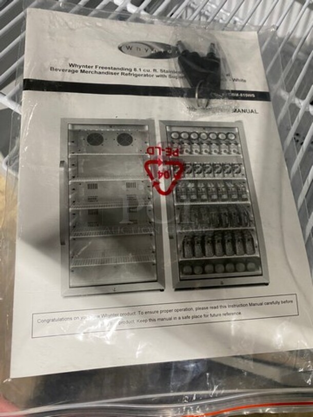 NEW! OUT OF THE BOX! SCRATCH-N-DENT! Whynter Commercial Single Door Reach In Cooler Merchandiser! With View Through Door! With Poly Coated Racks! Model: CBM815WS 115V - Image 6 of 10