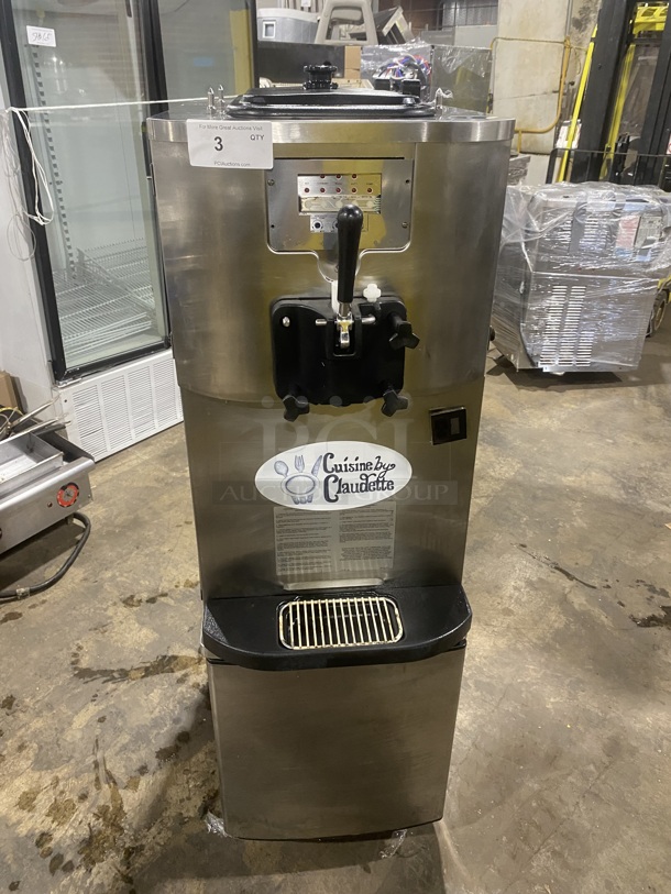 TAYLOR CROWN Taylor C706-27 Stainless Steel Commercial Countertop Air Cooled Single Flavor Soft Serve Ice Cream Machine! On Casters! Model C706-27 Serial M1025895 208-230 Volts, 1 Phase. - Image 1 of 9