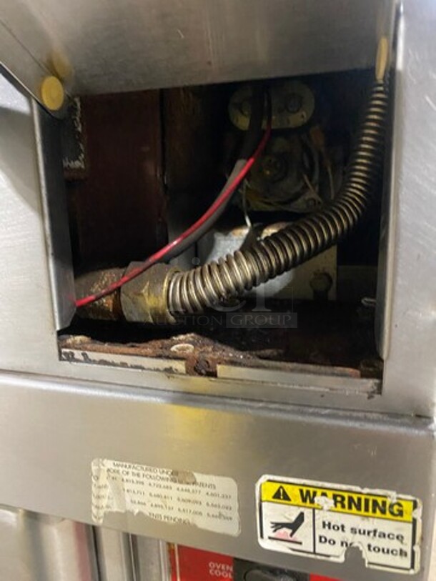 Vulcan Commercial Natural Gas Powered Double Deck Convection Oven! With View Through Door! Metal Oven Racks! All Stainless Steel! On Casters! 2x Your Bid Makes One Unit! Model: VC4GD10 SN: 481561138 - Image 9 of 11