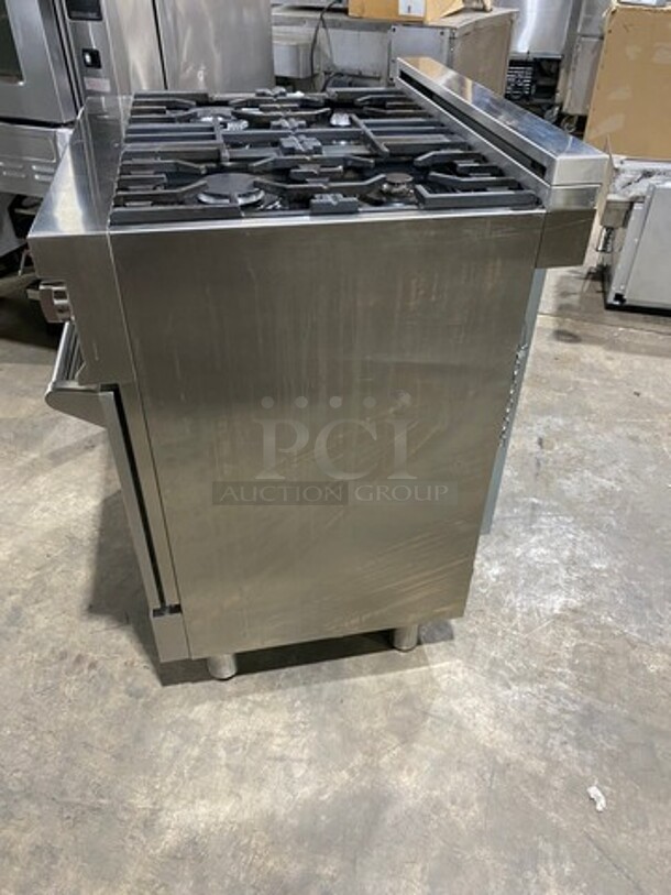  2020 Zline Gas Powered 4 Burner Stove! With Oven Underneath! Stainless Steel! On Legs! MODEL RG30 SN:20062976049 120V - Image 2 of 9