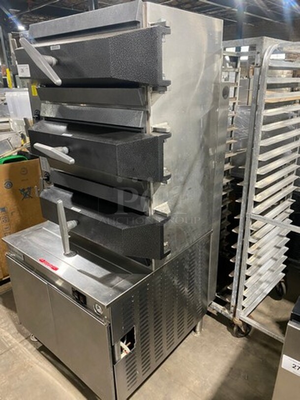 WOW! Cleveland Stainless Steel Commercial Floor Style Natural Gas Powered 3 Deck Pressure Steam Cabinet!! MODEL PGM3003 SN:190323050457 115V 1PH - Image 2 of 12
