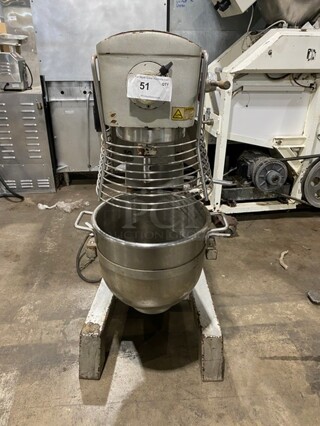 Presto 30 Quart Planetary Mixer! With Guard & Bowl! Model PM30! 115V 1 Phase! 