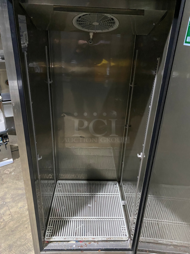 Turbo Air Single Door Reach In Freezer! With Poly Coated Racks! All Solid Stainless Steel! On Casters! Model: M3F24-1 115V 60HZ 1 Phase - Image 5 of 8