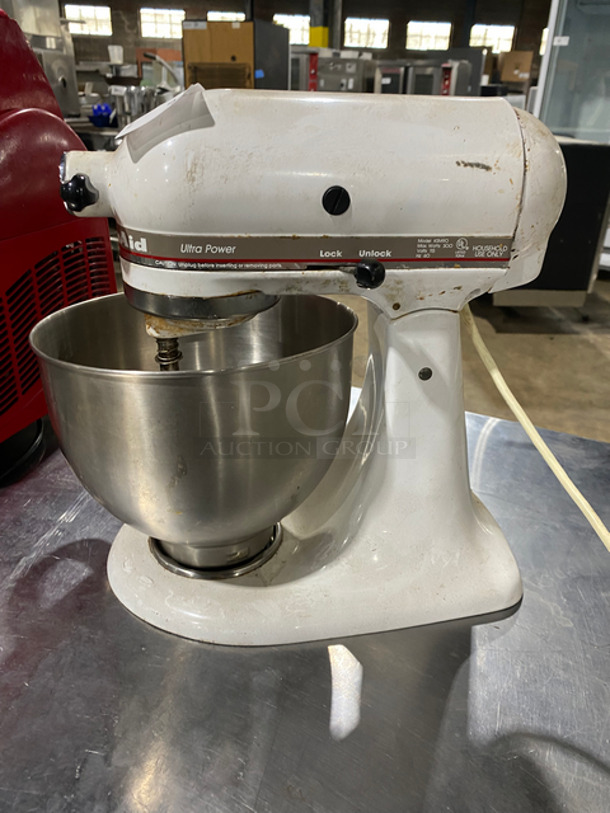 Kitchen Aid Countertop Planetary Mixer! With Stainless Steel Bowl! Model: KSM90 - Image 3 of 7