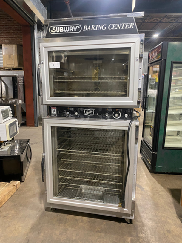GREAT! Duke Stainless Steel Commercial Oven Proofer! With View Through Doors! With Metal Racks! On Casters! WORKING WHEN REMOVED! Model: AHPO-618 SN: 30JCJA0227 208V 60HZ 3 Phase