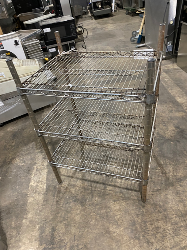 3 Tier Metal Wire Shelf! On Legs! - Image 4 of 6
