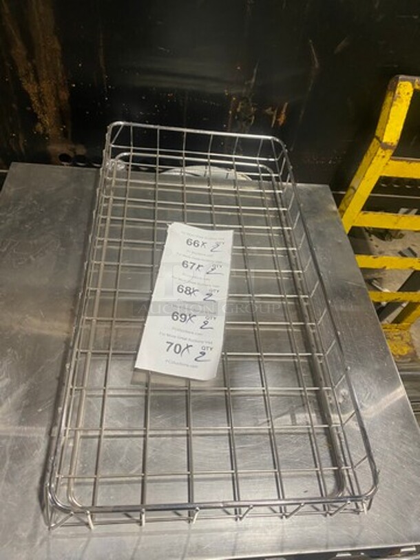 New! Chrome Pastry/Bagel Display Baskets! 2 X Your Bid!  - Image 1 of 4