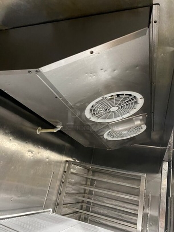 LATE MODEL! 2015 Bison Commercial 3 Door Reach In Freezer! With Poly Coated Racks And Pan Rack! All Stainless Steel! On Casters! Model: MBF8504 SN: BRF71151015K8005 115/208/230V 60HZ 1 Phase - Image 7 of 10