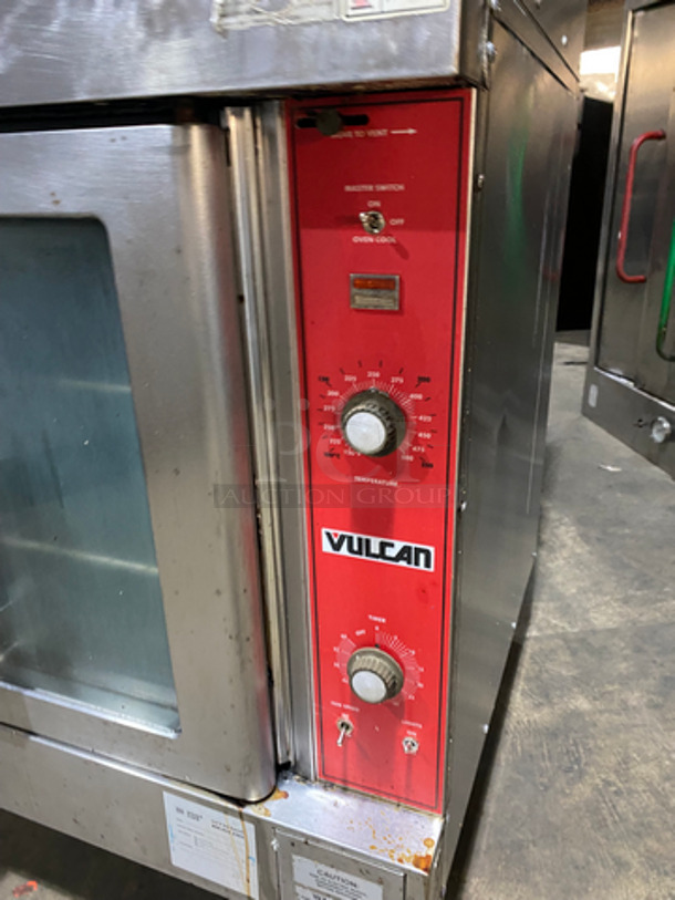 Vulcan Commercial Double Deck Convection Oven! With View Through Doors! Metal Oven Racks! All Stainless Steel! On Casters! 2x Your Bid Makes One Unit! - Image 8 of 9