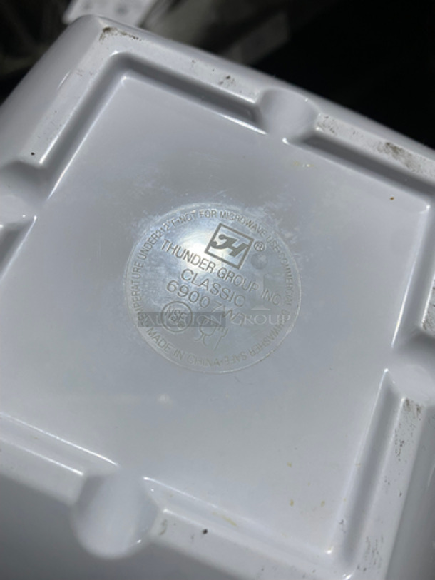 Thunder Group White Square Serving Plates! 13x Your Bid! - Image 6 of 6