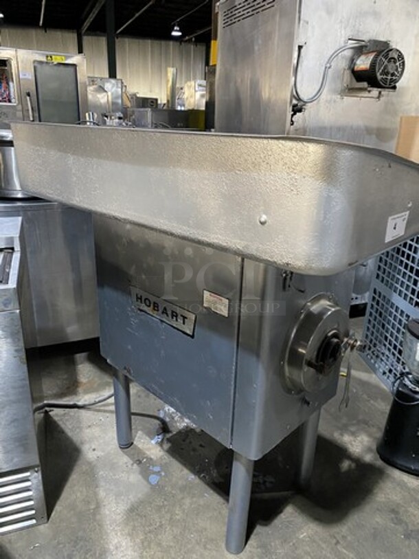 Hobart Heavy Duty Commercial Floor Style Meat Grinder! Model 4046! 208V 3 Phase! On Legs!  - Image 2 of 8
