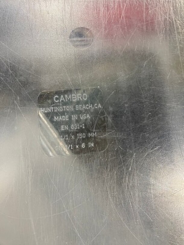 Cambro Clear Poly 1/1x6" Food Containers! 5x Your Bid! - Image 7 of 7
