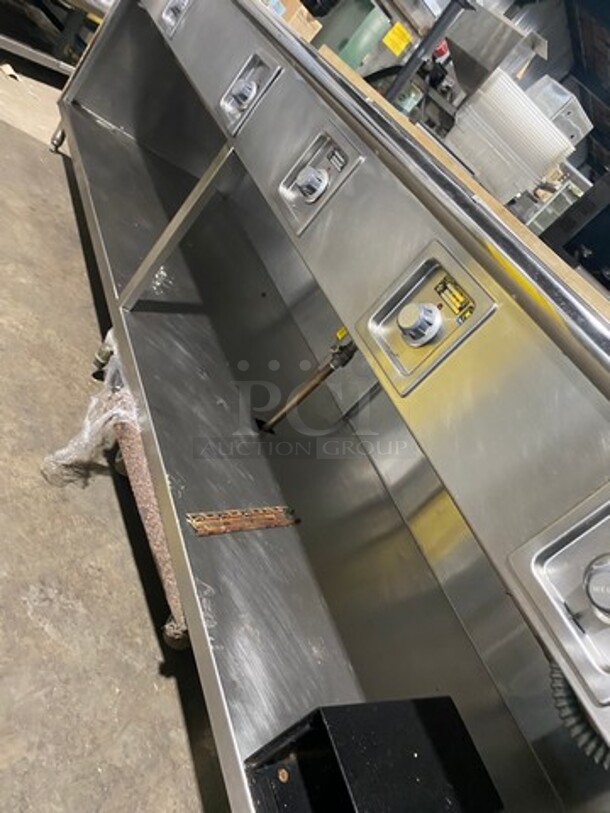 NICE! Wells Commercial Electric Powered 8 Well Steam Table! With Storage Space Underneath! All Stainless Steel With Wooden Outline! Model: HWSMP6D SN: BITTD1109A0164 208V 60HZ 1 Phase - Image 7 of 11