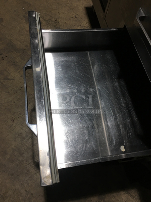 Leader Commercial Chef Base/Equipment Stand! With 2 Drawers! Model LB48S/C Serial PU05M0037!  All Stainless Steel! On Casters! 115V 1 Phase! - Image 6 of 7