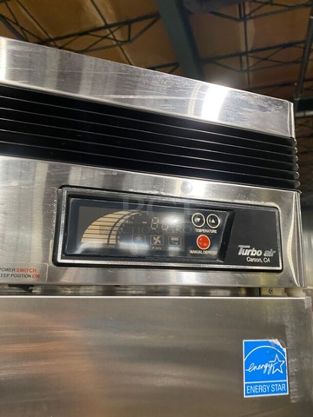 Turbo Air Commercial 2 Door Reach In Freezer! Solid Stainless Steel! On Casters! Model: TSF49SD SN: DF49811165 110/120V 60HZ 1 Phase - Image 8 of 10