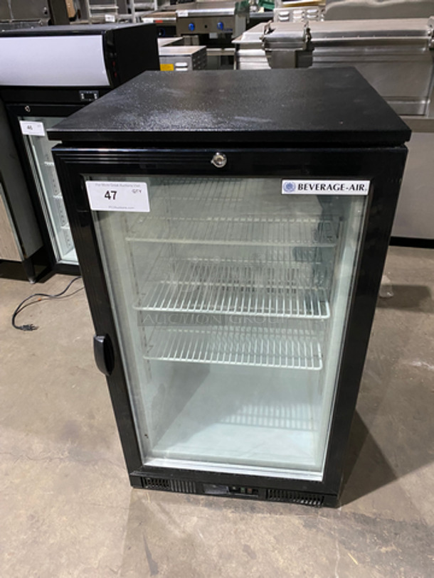 FABULOUS! Late Model! Beverage Air Countertop Mini Freezer! With View Through Door! With Poly Coated Racks! Model: CTF96-1-B SN: CTF961B30122014077 115V 60HZ 1 Phase