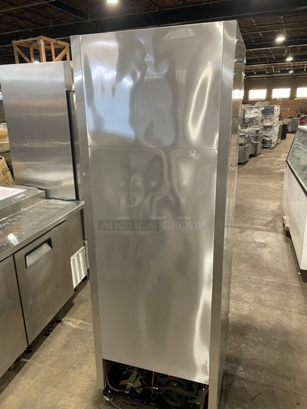 True Commercial Single Door Reach In Freezer! All Stainless Steel! With Poly Coated Racks! On Casters! 115V 1 Phase! Model: T-19F SN: 8775993! - Image 3 of 10