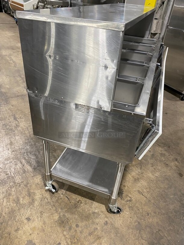 Eagle Commercial Electric Powered 5 Well Steam Table! With Storage Space Underneath! All Stainless Steel! On Casters! MODEL YSPHT5 SN:2008990224 208V 1PH - Image 3 of 10