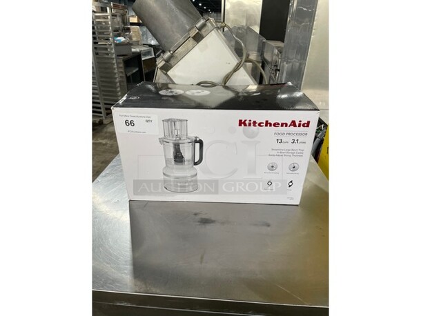 Brand New! KitchenAid® 13-Cup Food Processor! Snap-and-go! 3.1 Liters! With Attachments! - Image 1 of 10