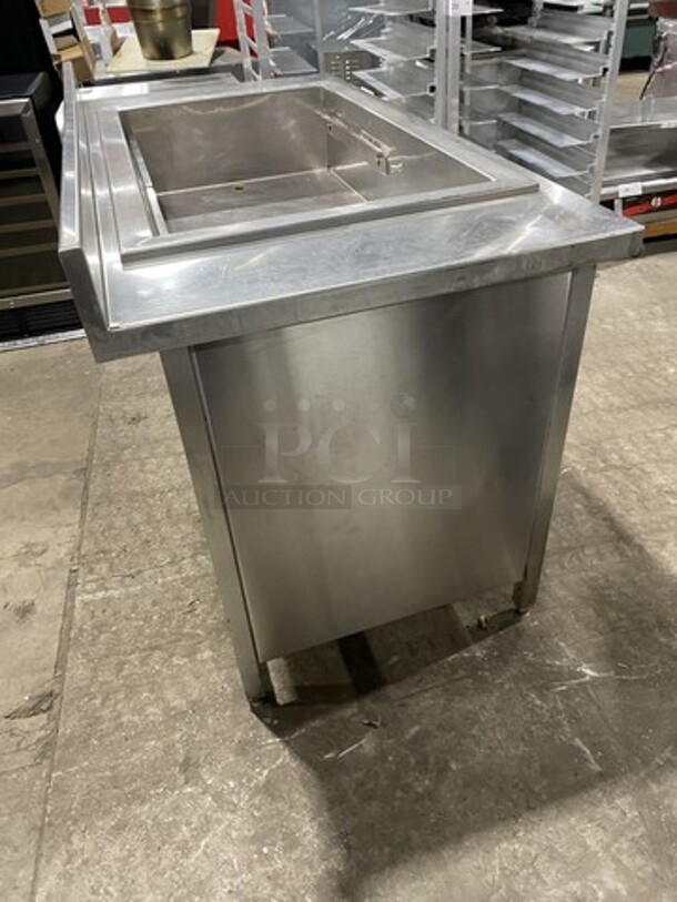 Randell All Stainless Steel Wrapped Refrigerated Cold Pan Unit! With Raised Backsplash!  Model 9943SCA Serial 16692811! 115V 1 Phase! On Legs!  - Image 2 of 8