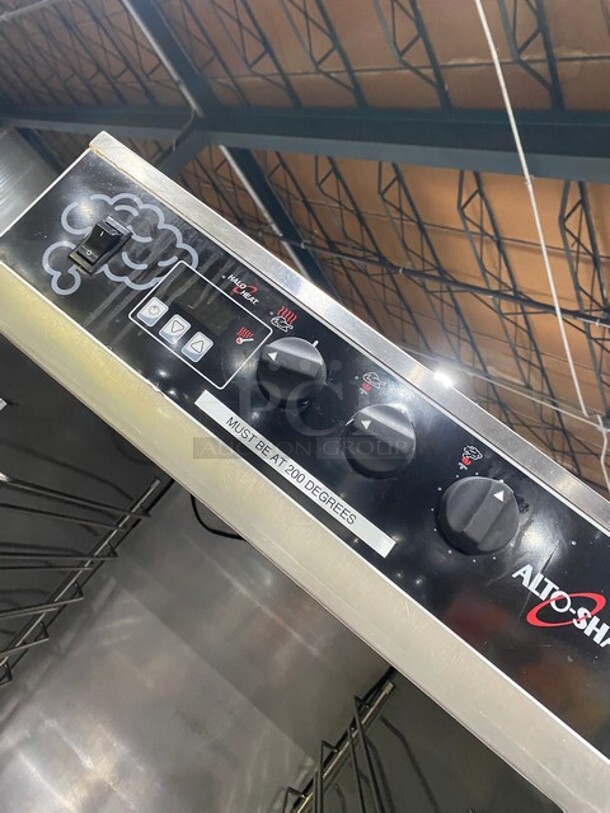 FAB! 2018 Alto Shaam 3 In 1 Cooking Center- Smoker/Cook-N-Hold/Food Warmer Holding Cabinet!  Halo Heat Series! MODEL 1000-SK/I SN:2377537-000 208/240V 1PH! On Commercial Casters!   - Image 7 of 9