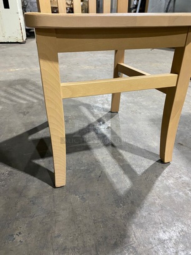 Brand New! Napa European Beechwood Slot Back Wood Dining Chairs! 3 X Yoyr Bid!  - Image 6 of 7