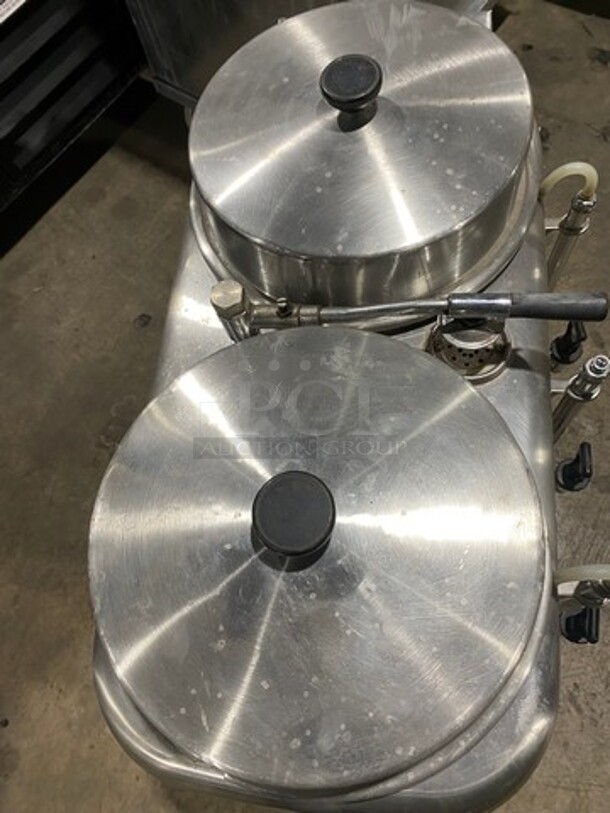 Curtis Commercial Countertop Dual Automatic Coffee Urn! All Stainless Steel! On Small Legs! Model: RU300 - Image 5 of 12