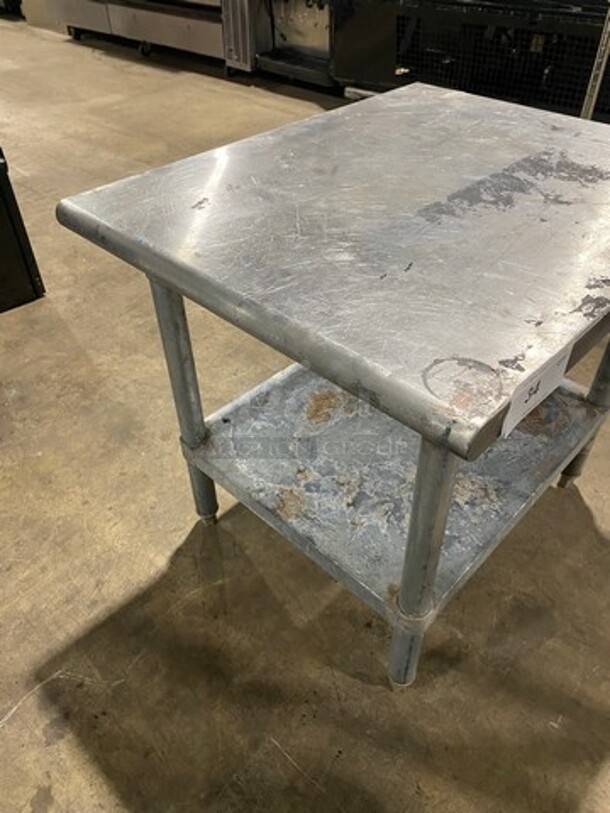 L & J Solid Stainless Steel Work Top/ Prep Table! With Storage Space Underneath! On Legs! - Image 3 of 7