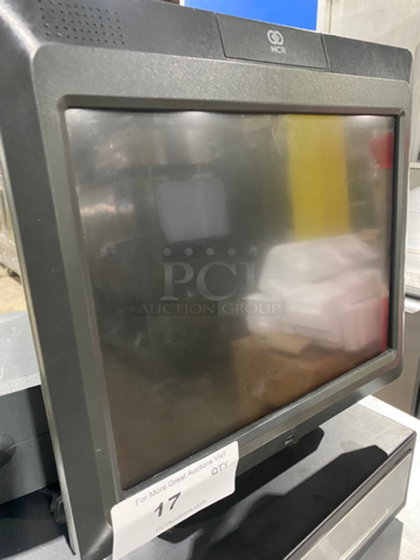 Countertop NCR Touchscreen Cashier Monitor! With Card Swipe! On Black Cash Box! With PowerVar Outlet Power Conditioner! - Image 5 of 9