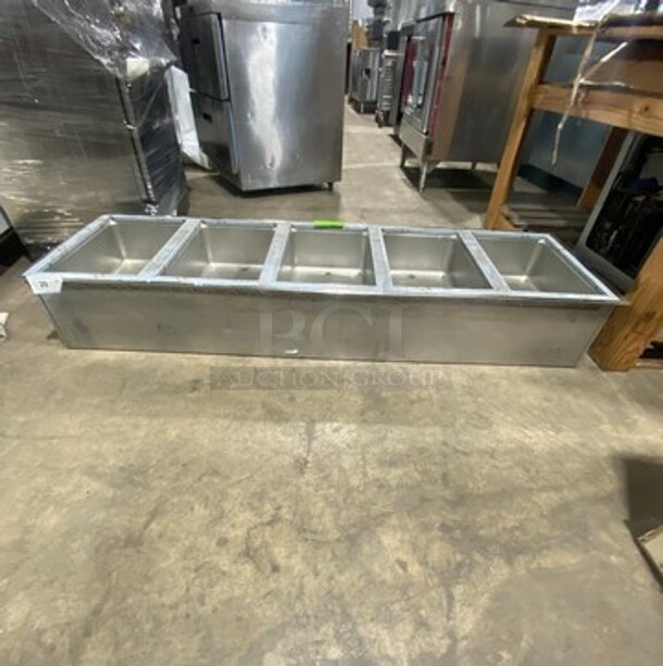 WOW! NEW! Wells Stainless Steel Commercial 5 Bay Drop In Hot Food Well! MODEL 500TDM SN:MD50723A0014 208/240V! Working! - Image 2 of 10