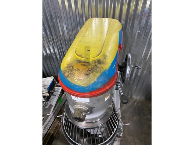 Anvil Commercial Floor Style 60 Quart Planetary Mixer! With Bowl & Bowl Guard! With Dough Hook Attachment! Model MIX8160 Serial 41734! 220V 1Phase! - Image 11 of 11