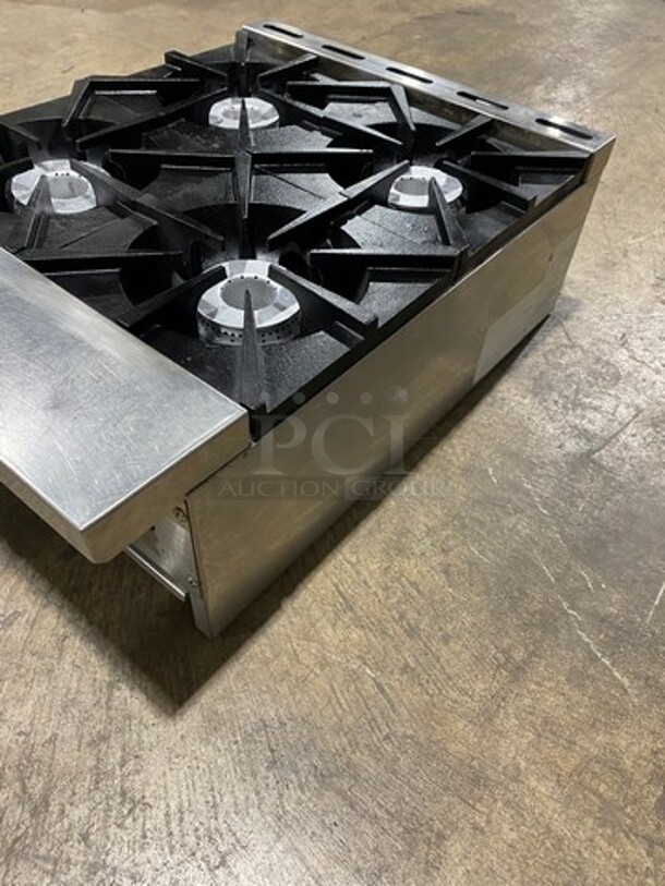Great! Late Model! Sierra Commercial Countertop Natural Gas Powered 4 Burner Range! All Stainless Steel! - Image 2 of 8